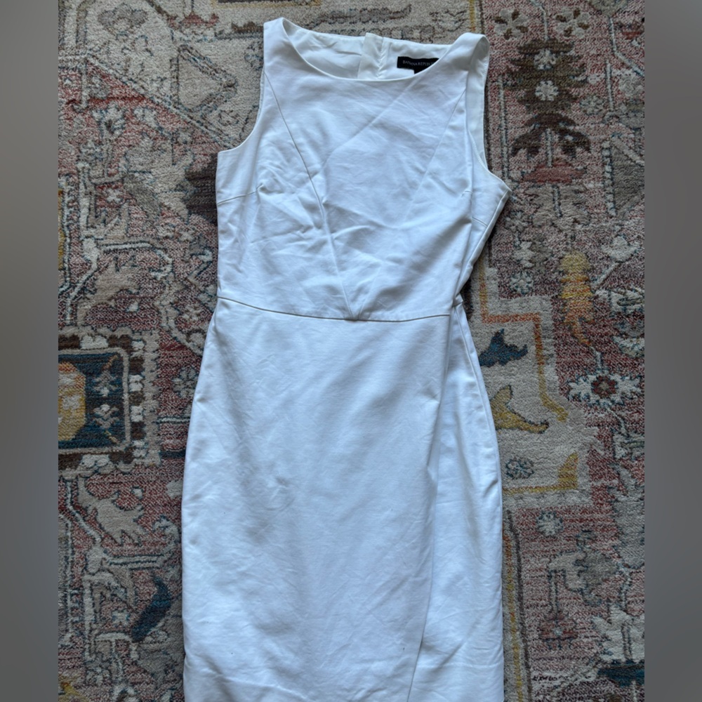Banana Republic White Envelope Sheath Dress